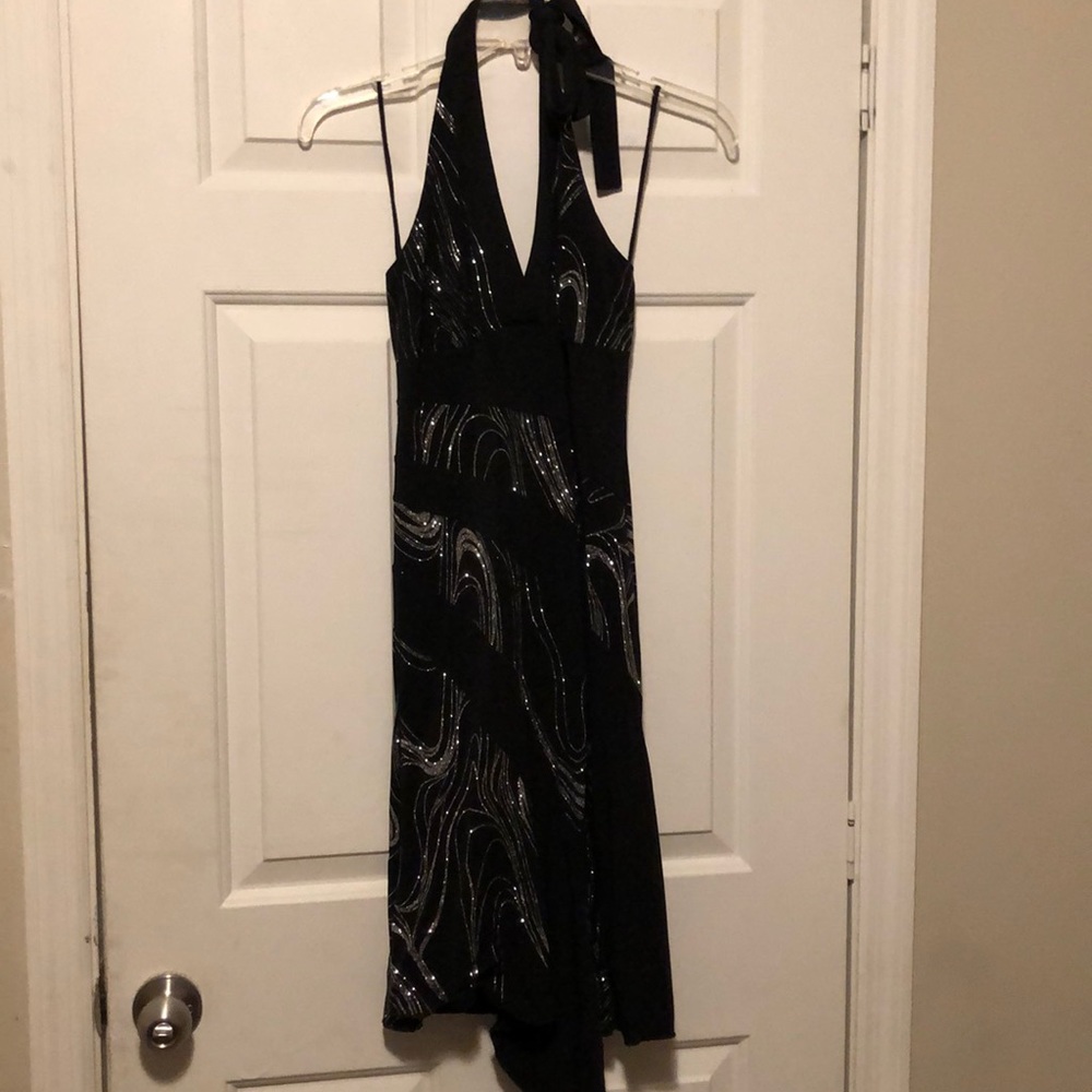 Black and silver party dress